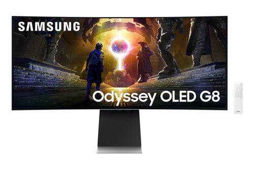 Samsung G85SD Computerbildschirm 86,4 cm (34") 3440 x 1440 Pixel UltraWide Quad HD OLED Silber