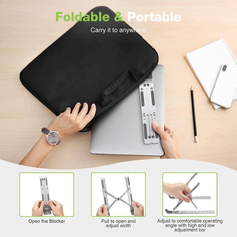 Techly ICA-TBL 134TY laptop-ständer Silber 40,6 cm (16")