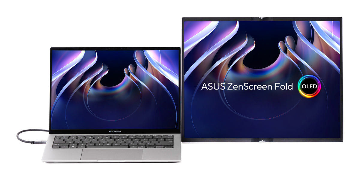 ASUS ZenScreen Fold OLED MQ17QH Computerbildschirm 43,9 cm (17.3") 2560 x 1920 Pixel Quad HD Silber