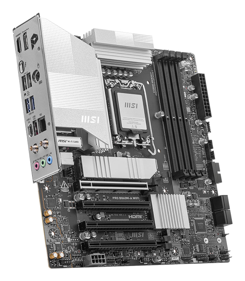 MSI PRO B860M-A WIFI Motherboard Intel B860 LGA 1851 (Socket V1) micro ATX