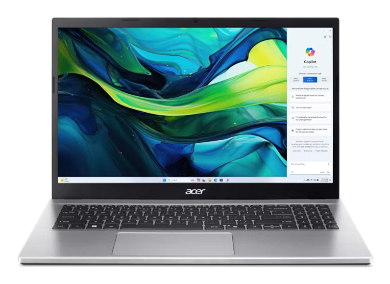 Acer Aspire Go 15 AG15-42P-R2Z4 AMD Ryzen™ 7 5825U Laptop 39,6 cm (15.6") Full HD 32 GB DDR4-SDRAM 2 TB SSD Wi-Fi 6 (802.11ax) Windows 11 Home Silber