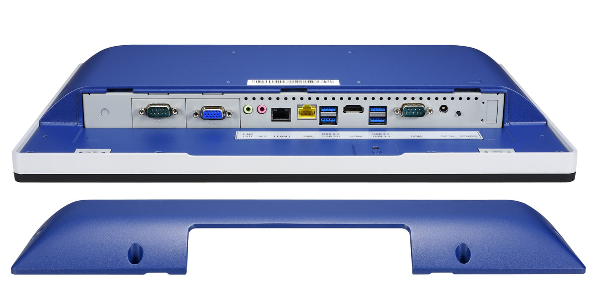 Shuttle All-In-One Panel PC Barebone P15WL01-i5 blau, 15.6" Multi-Touch-Screen, i5-8365UE, 2xLAN, IP65, lüfterlos, 24/7 Dauerbetrieb