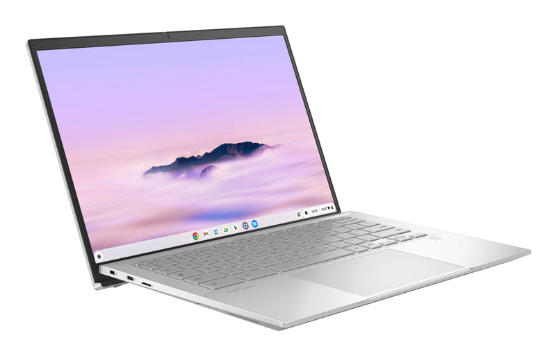 ASUS Chromebook Plus CX54 CX5403CMA-QM1515 Intel Core Ultra 5 115U 35,6 cm (14") Touchscreen WQXGA 16 GB LPDDR5x-SDRAM 512 GB SSD Wi-Fi 6E (802.11ax) ChromeOS Silber