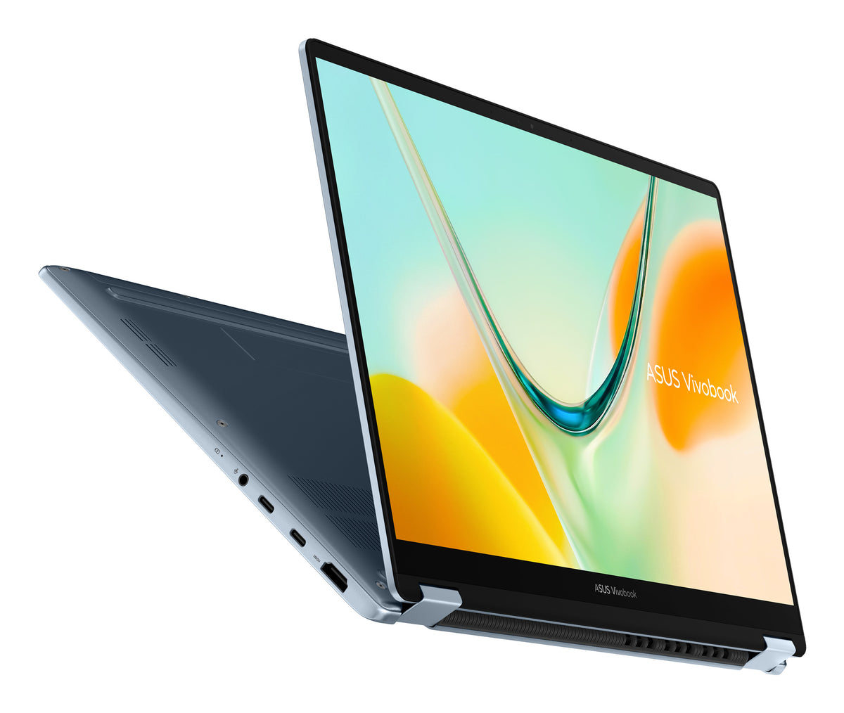 ASUS Vivobook S14 Flip TP5408QA-U2114W Copilot+ PC Snapdragon X1-26-100 Hybrid (2-in-1) 35,6 cm (14") Touchscreen WUXGA 16 GB LPDDR5x-SDRAM 512 GB SSD Wi-Fi 6E (802.11ax) Windows 11 Home Blau