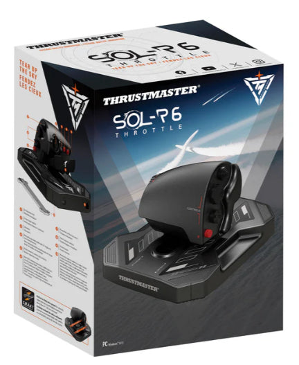 Thrustmaster Sol-R 6 Throttle Schwarz USB Flugsimulation Analog / Digital PC