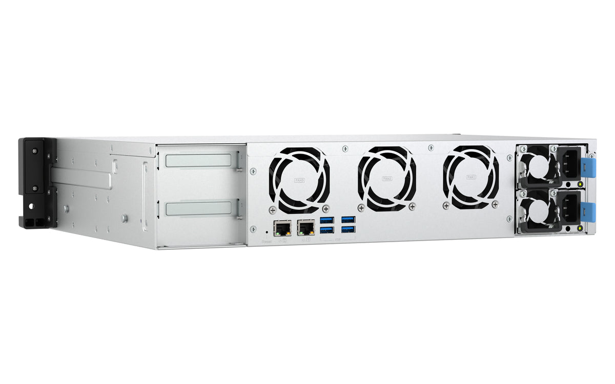 QNAP TS-855EU-RP NAS Rack (2U) Intel Atom® C5125 8 GB DDR4 0 TB QuTS hero Schwarz