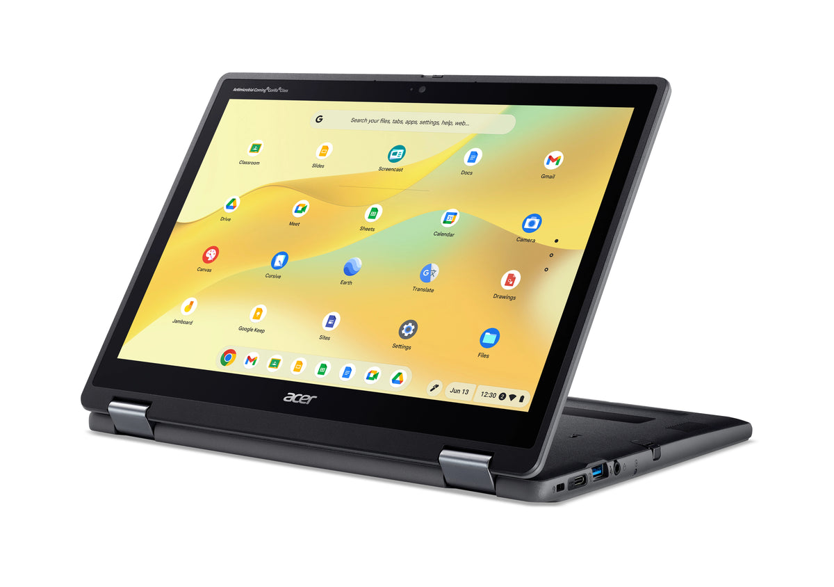 Acer Chromebook R857TN-TCO-C75Y Intel® N N150 31 cm (12.2") Touchscreen WUXGA 8 GB LPDDR5x-SDRAM 64 GB Flash Wi-Fi 6 (802.11ax) ChromeOS Black
