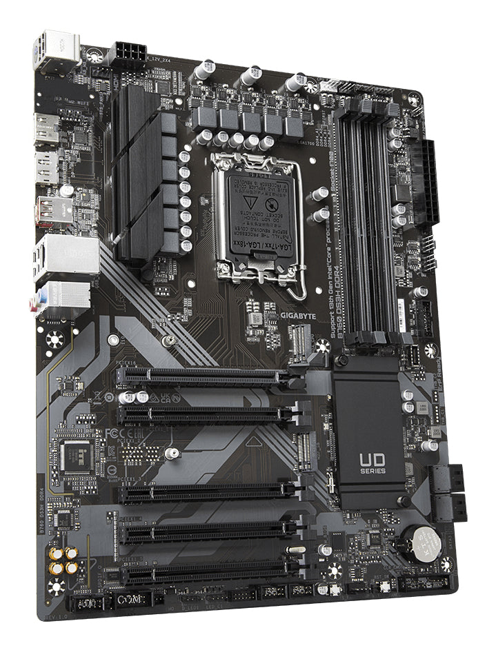 GIGABYTE B760 DS3H DDR4 Motherboard - Unterstützt Intel Core 14. Generation CPUs, 18+2+1 Phasen Digital VRM, bis zu 5333MHz DDR4 (OC), 2xPCIe 4.0 M.2, GbE LAN, USB 3.2 Gen 2