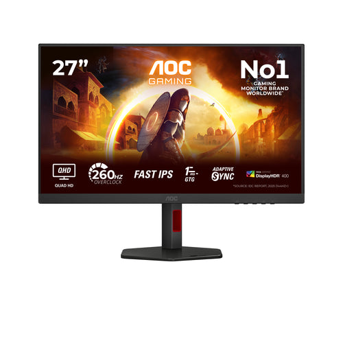 AOC G4 Q27G4ZR Computerbildschirm 68,6 cm (27") 2560 x 1440 Pixel Quad HD LED Schwarz, Rot