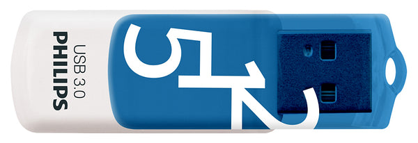 Philips FM51FD001B/00 USB-Stick 51 GB USB Typ-A 3.2 Gen 1 (3.1 Gen 1) Blau, Weiß