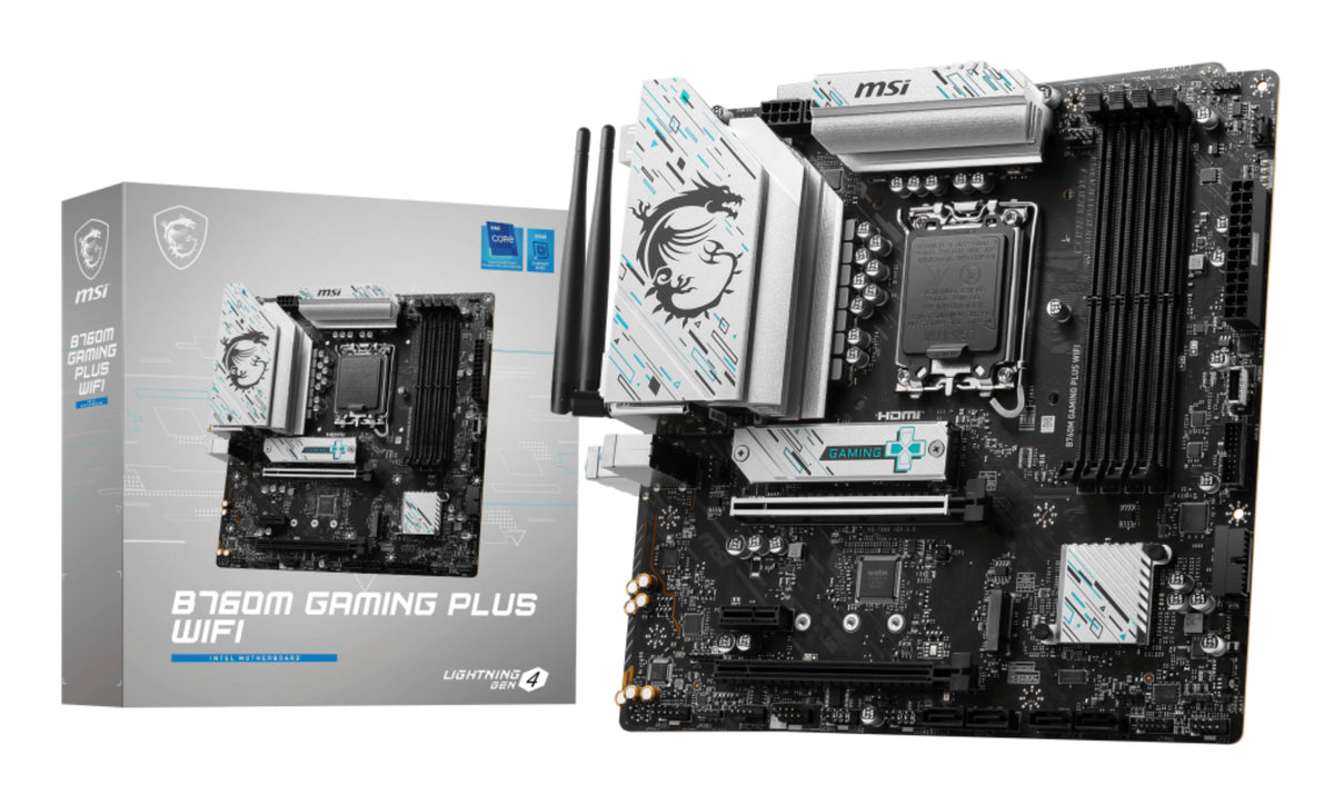 MSI B760M GAMING PLUS WIFI Motherboard Intel B760 LGA 1700 micro ATX
