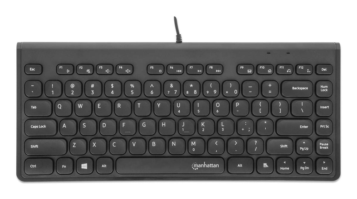 Manhattan 180702 Tastatur Büro USB QWERTY Schwarz