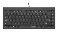 Manhattan 180702 Tastatur Büro USB QWERTY Schwarz