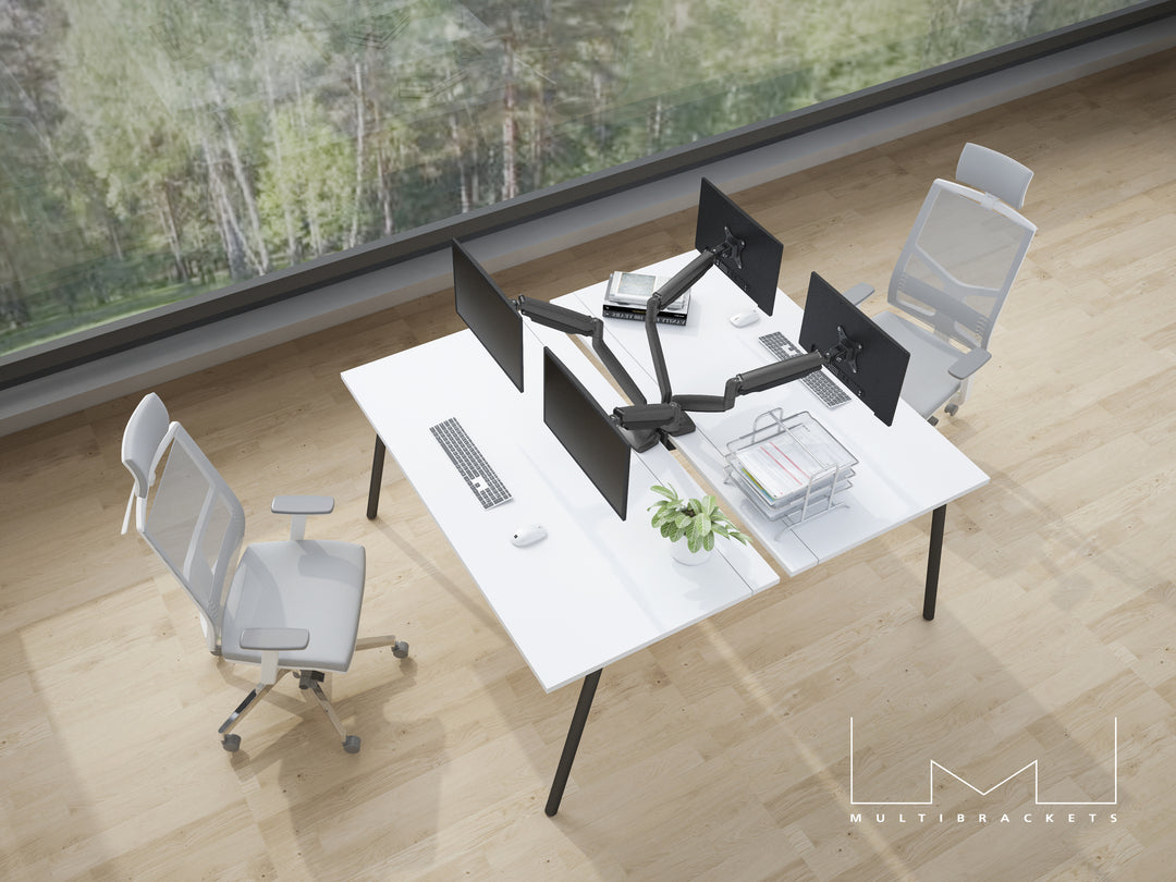 Multibrackets 3286 Flachbildschirm-Tischhalterung 68,6 cm (27") Tisch/Bank Schwarz, Silber