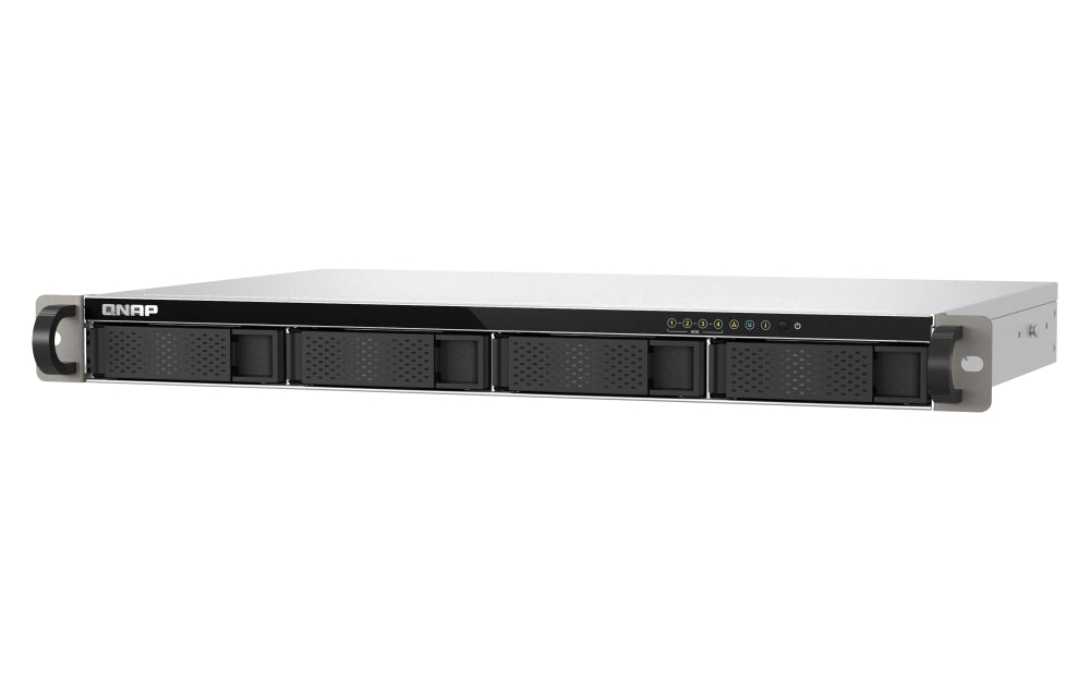 QNAP TS-433eU NAS Rack (1U) Cortex-A Cortex-A55 4 GB 0 TB QNAP Turbo System Schwarz