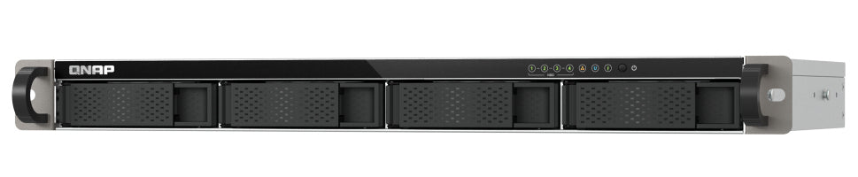 QNAP TS-433eU NAS Rack (1U) Cortex-A Cortex-A55 4 GB 0 TB QNAP Turbo System Schwarz