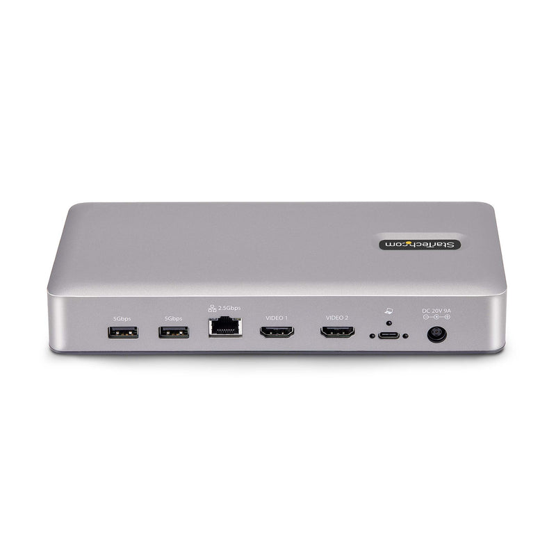 StarTech.com USB4-Dockingstation für zwei Monitore, Dual 4K mit 120Hz oder 8K mit 60Hz über HDMI, 100W Laptop-Ladung, 2,5GbE, USB-C Multi-Monitor-Dock, treiberlos