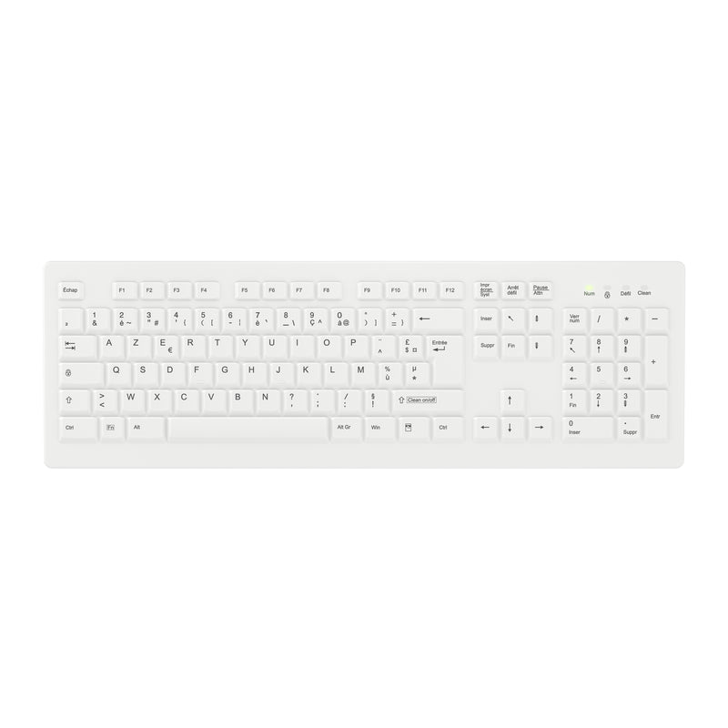 Contour Design Active Key AK-C8100F-FU1-W/FR Tastatur Medizinisch RF Wireless AZERTY Französisch Weiß