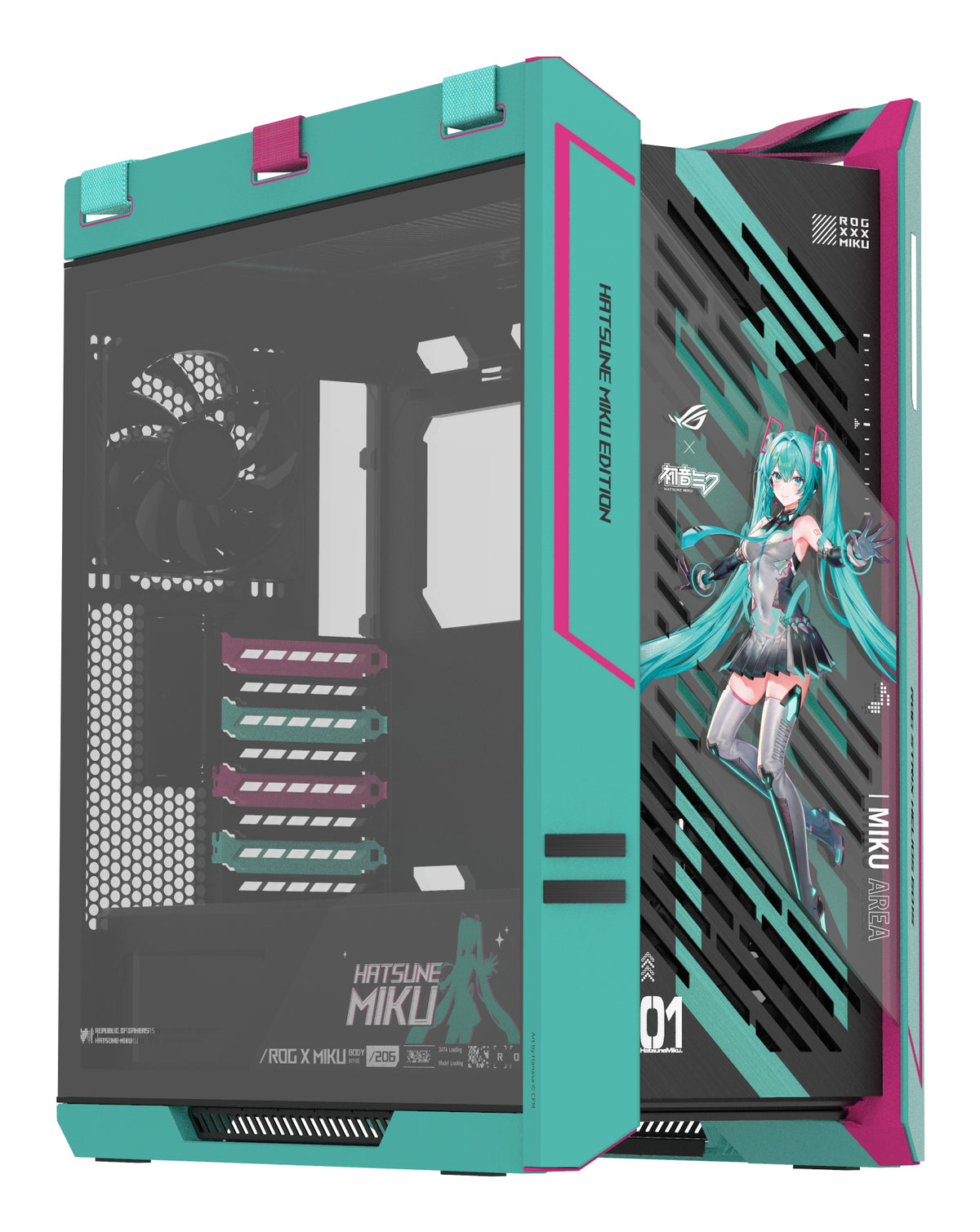 ASUS ROG Strix Helios II Hatsune Miku Edition Midi Tower Mehrfarbig