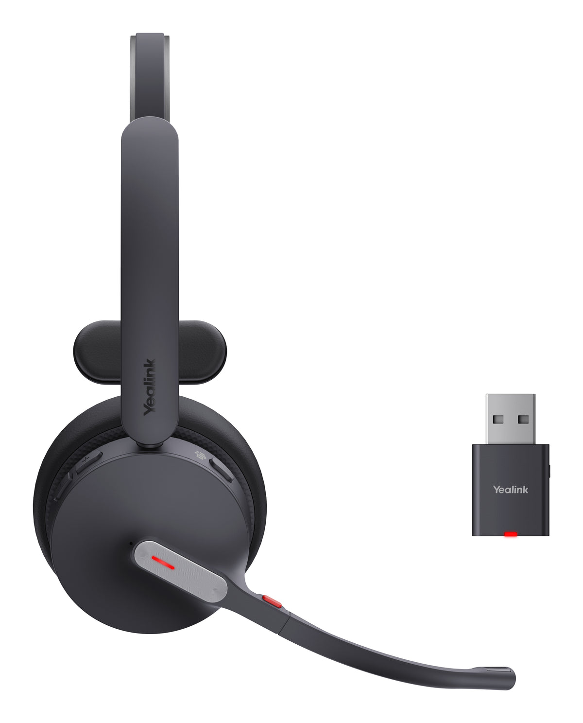 Yealink WH64 Hybrid Mono Teams Kopfhörer Kabellos Kopfband Büro/Callcenter Mikro-USB Bluetooth Schwarz