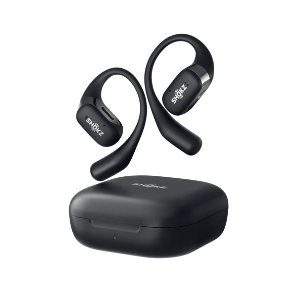 SHOKZ OpenFit Kopfhörer Kabellos Ohrbügel Anrufe/Musik/Sport/Alltag Bluetooth Schwarz