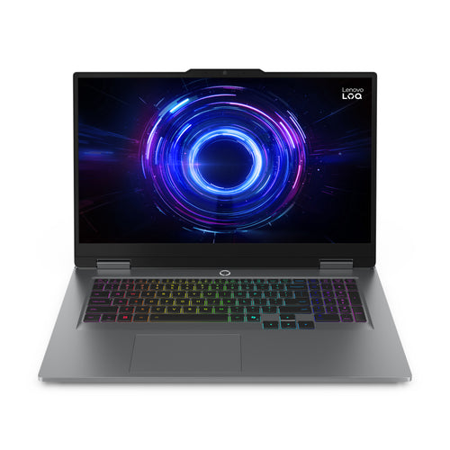 Lenovo LOQ 17IRX10 Intel® Core™ i7 i7-14700HX Laptop 43,9 cm (17.3") Full HD 32 GB DDR5-SDRAM 1 TB SSD NVIDIA GeForce RTX 5060 Wi-Fi 6 (802.11ax) Windows 11 Home Schweiz Grau