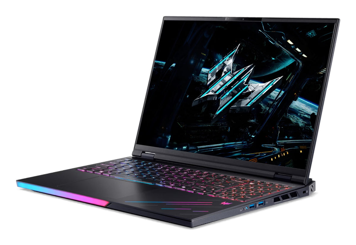 Acer Predator PH16-73-96SW Intel Core Ultra 9 275HX Laptop 40,6 cm (16") WQXGA 64 GB DDR5-SDRAM 2 TB SSD NVIDIA GeForce RTX 5090 Wi-Fi 7 (802.11be) Windows 11 Home Schwarz