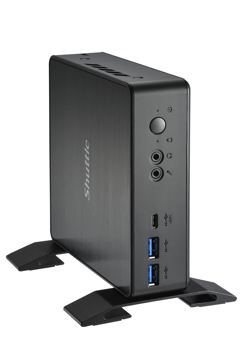Shuttle XPC Nano PC NC40U3, Intel Core i3-1215U, 1x HDMI, 1x DP,1xUSB-C/DP, 6x USB3.2, 1x 2.5" bay, 2x M.2, 1x LAN, RAID, 24/7 Dauerbetrieb, inkl. VESA & Stand