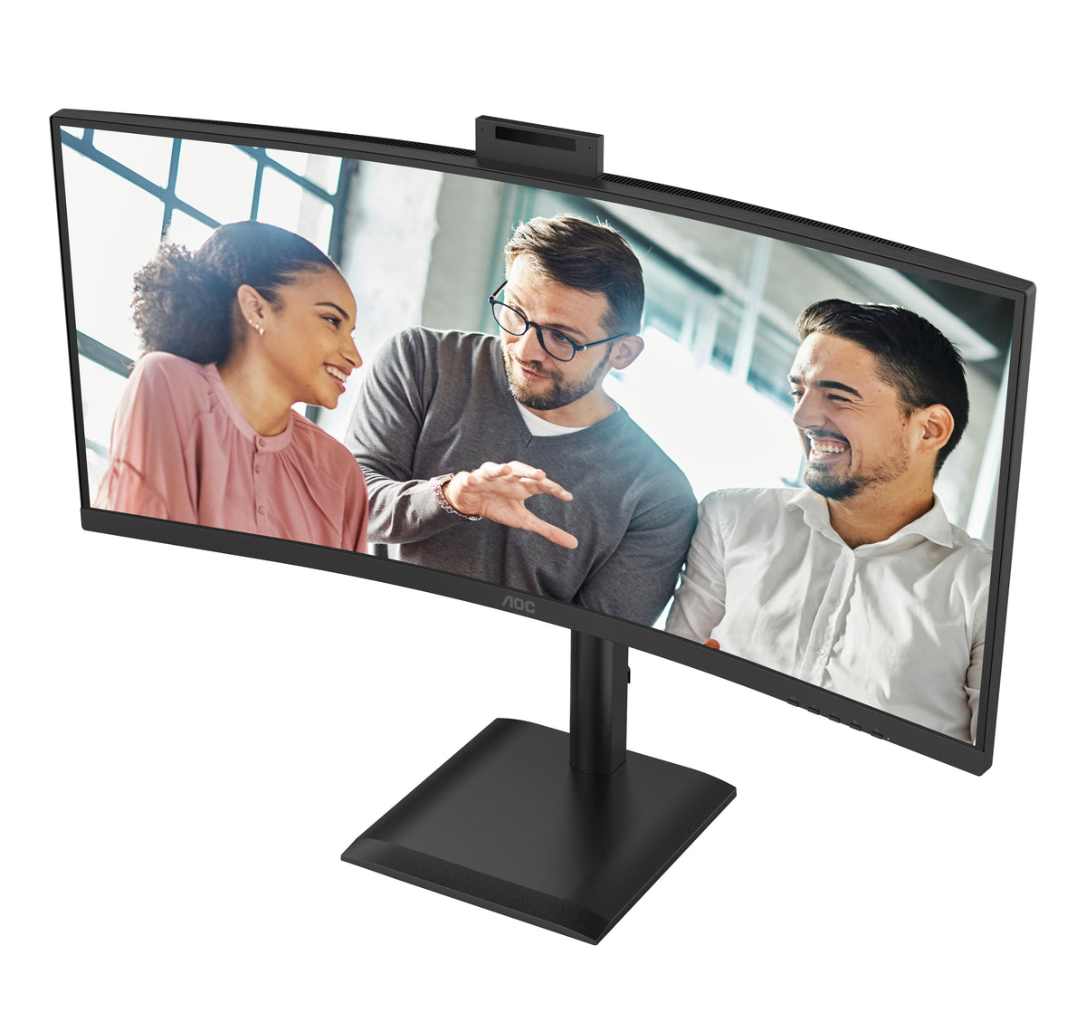 AOC CU34E4CW/75 Computerbildschirm 86,4 cm (34") 3440 x 1440 Pixel Schwarz