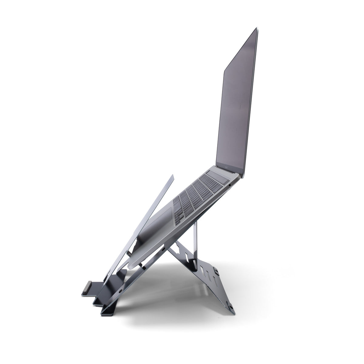 R-Go Tools Laptopständer R-Go Riser Document, ergonomisch, faltbar und einstellbar, mit Dokumentenhalter, AGR-zertifiziert, schwarz