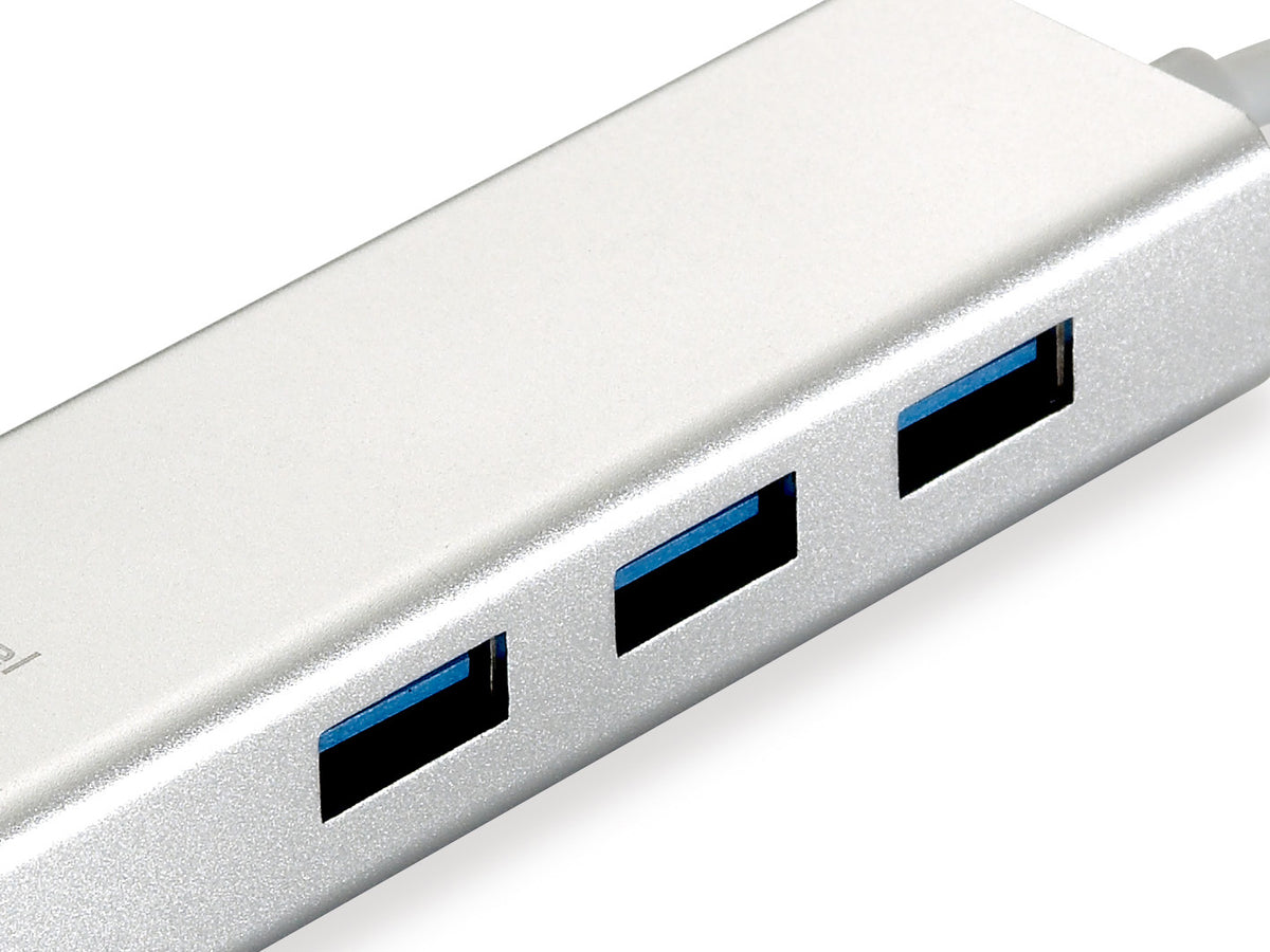 LevelOne USB-0503 Gigabit USB Netzwerkadapter mit USB Hub