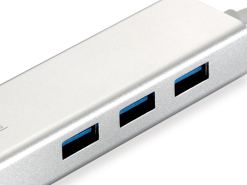 LevelOne USB-0503 Gigabit USB Netzwerkadapter mit USB Hub