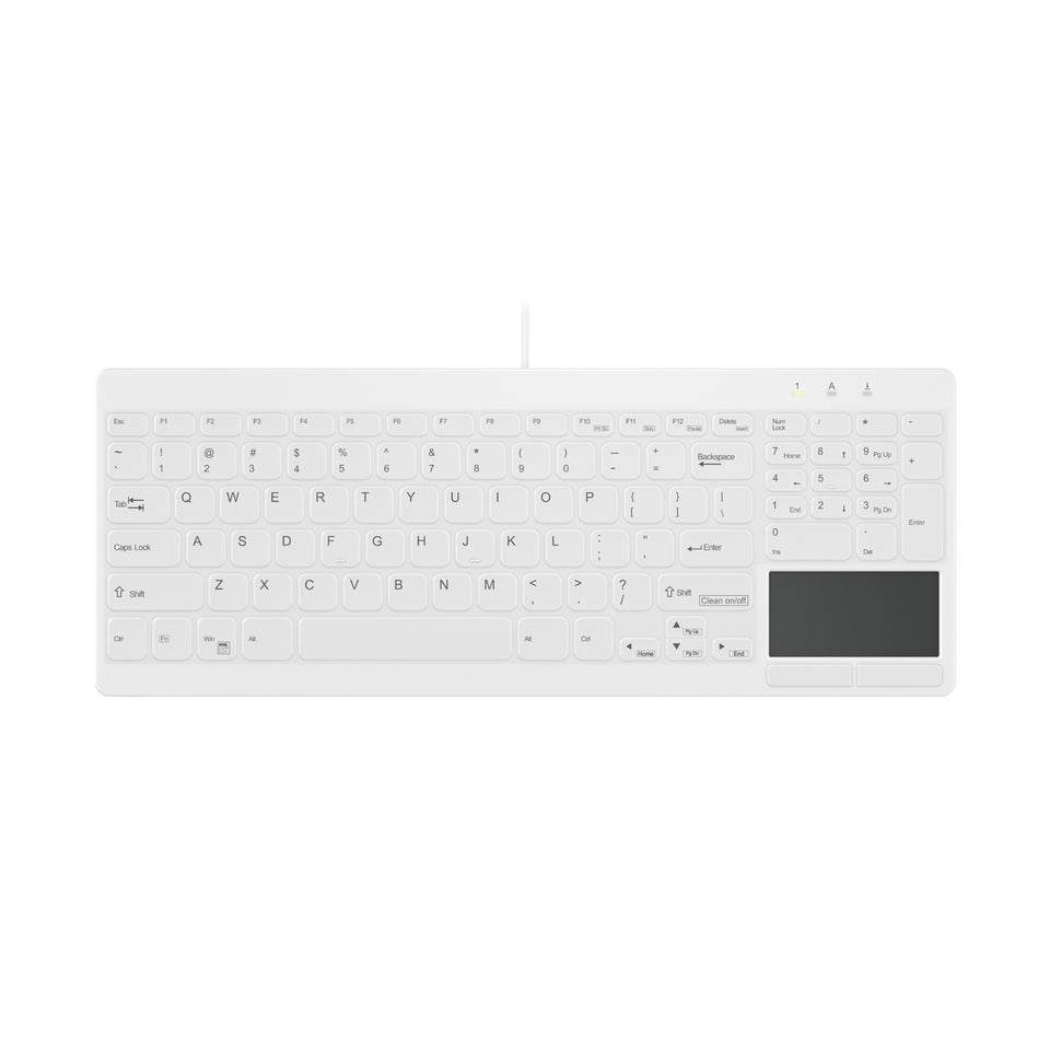 Contour Design Active Key AK-C7412 Tastatur Medizinisch USB US Englisch Weiß