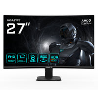 GIGABYTE GS27FC2 27" FHD Curved Gaming-Monitor - 1920 x 1080, 240Hz, 1ms, 350 cd/m², HDR Ready, HDMI 2.0, Displayport 1.4