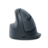 R-Go Tools Vertikale Maus R-Go HE Basic, ergonomische Maus, mittel (Handlänge 165–185 mm), für Linkshänder, Bluetooth