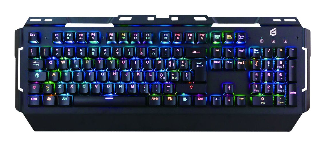 Conceptronic KRONIC Tastatur Gaming USB QWERTY Italienisch Schwarz