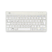 R-Go Tools Ergonomische Tastatur R-Go Compact Break, kompakte Tastatur mit Pausensoftware, QWERTZ (DE), Bluetooth, Weiß