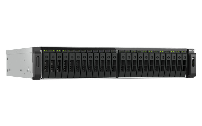 QNAP TS-H3077AFU-R5-32G NAS & Speicherserver Rack (2U) AMD Ryzen™ 5 32 GB DDR5 0 TB QuTS hero Schwarz, Metallisch