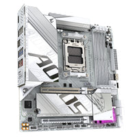 GIGABYTE B850M AORUS ELITE WIFI6E ICE Motherboard - AMD Ryzen 9000 Series CPUs, 12+2+1 Phasen Digital VRM, bis zu 8200MHz DDR5 (OC), 1xPCIe 5.0 + 1xPCIe 4.0 M.2, 2.5 LAN, WIFI 7, USB 3.2 Gen 2