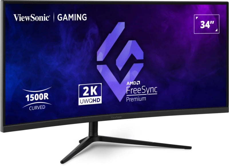 Viewsonic VX3418C-2K Computerbildschirm 86,4 cm (34") 3440 x 1440 Pixel UltraWide Quad HD Schwarz