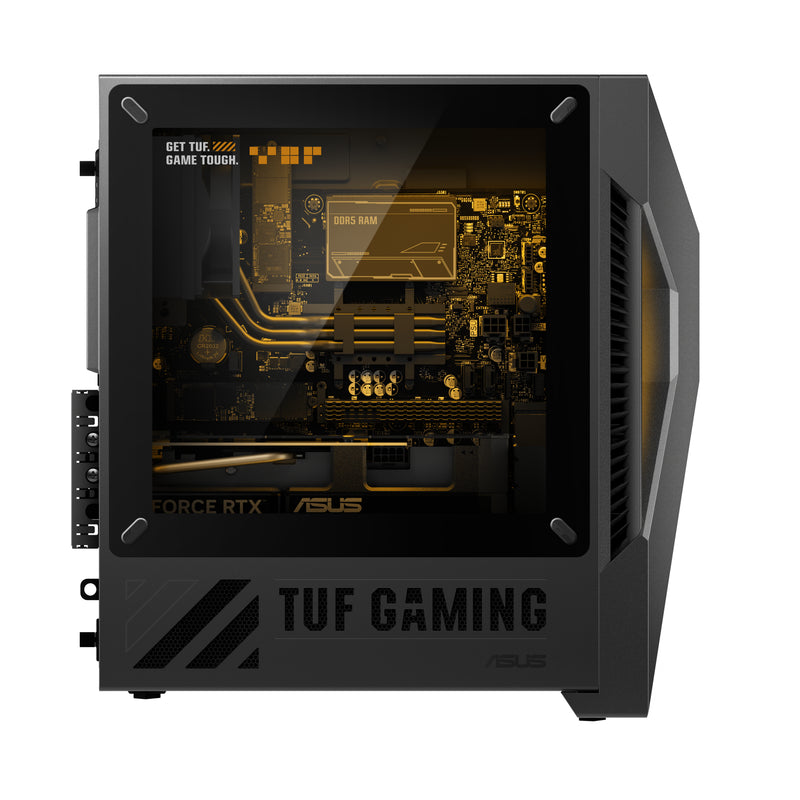 ASUS TUF Gaming T500 T500MV-13620H322W Intel® Core™ i7 i7-13620H 16 GB DDR5-SDRAM 1 TB SSD NVIDIA GeForce RTX 5060 Windows 11 Home Mini Tower PC Schwarz, Grau