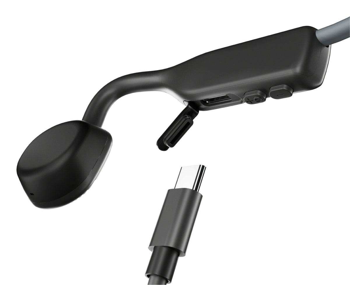 SHOKZ OpenMove Kopfhörer Kabellos Nackenband Sport Bluetooth Grau