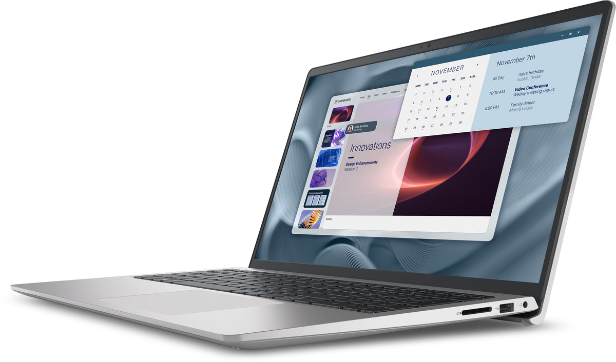 DELL Pro 15 Essential PV15250 Intel® Core™ i7 i7-1355U Laptop 39,6 cm (15.6") Full HD 16 GB DDR5-SDRAM 512 GB SSD Wi-Fi 6 (802.11ax) Windows 11 Pro Deutsch Platin, Silber