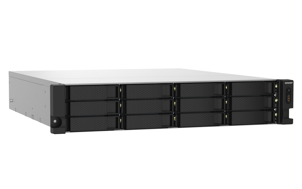 QNAP TS-1232PXU-RP NAS Rack (2U) Annapurna Labs AL324 4 GB DDR4 0 TB QNAP QTS Schwarz