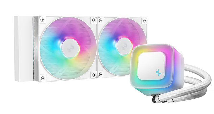 DeepCool LE240 V2 Prozessor All-in-One-Flüssigkeitskühler 12 cm Weiß