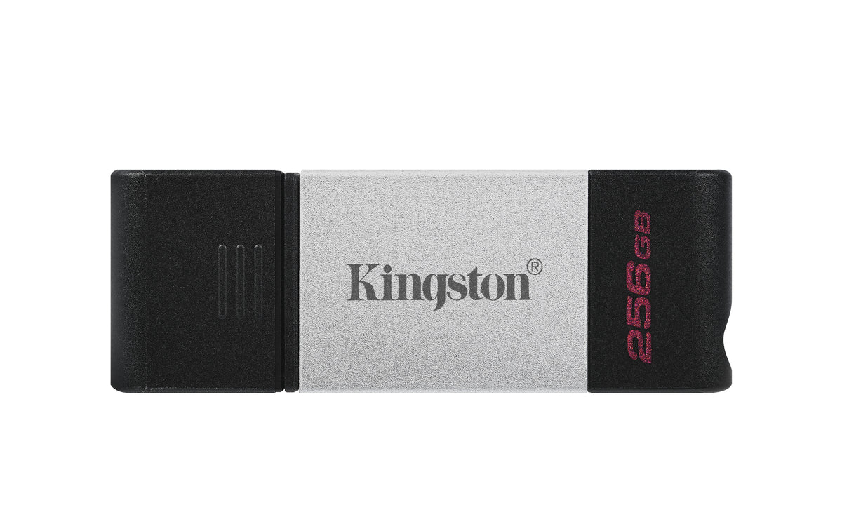 Kingston Technology DataTraveler 80 USB-Stick 256 GB USB Typ-C 3.2 Gen 1 (3.1 Gen 1) Schwarz, Silber