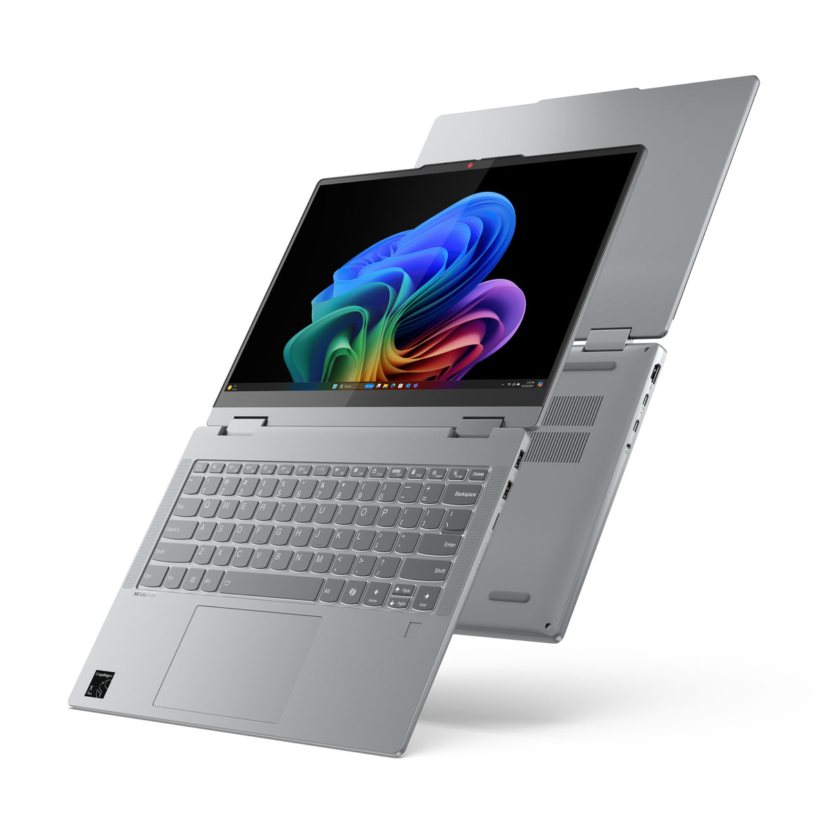 Lenovo IdeaPad 5 2-in-1 14Q8X9 Copilot+ PC Snapdragon X1P-42-100 Hybrid (2-in-1) 35,6 cm (14") Touchscreen WUXGA 24 GB LPDDR5x-SDRAM 1 TB SSD Wi-Fi 7 (802.11be) Windows 11 Home Grau Deutsch