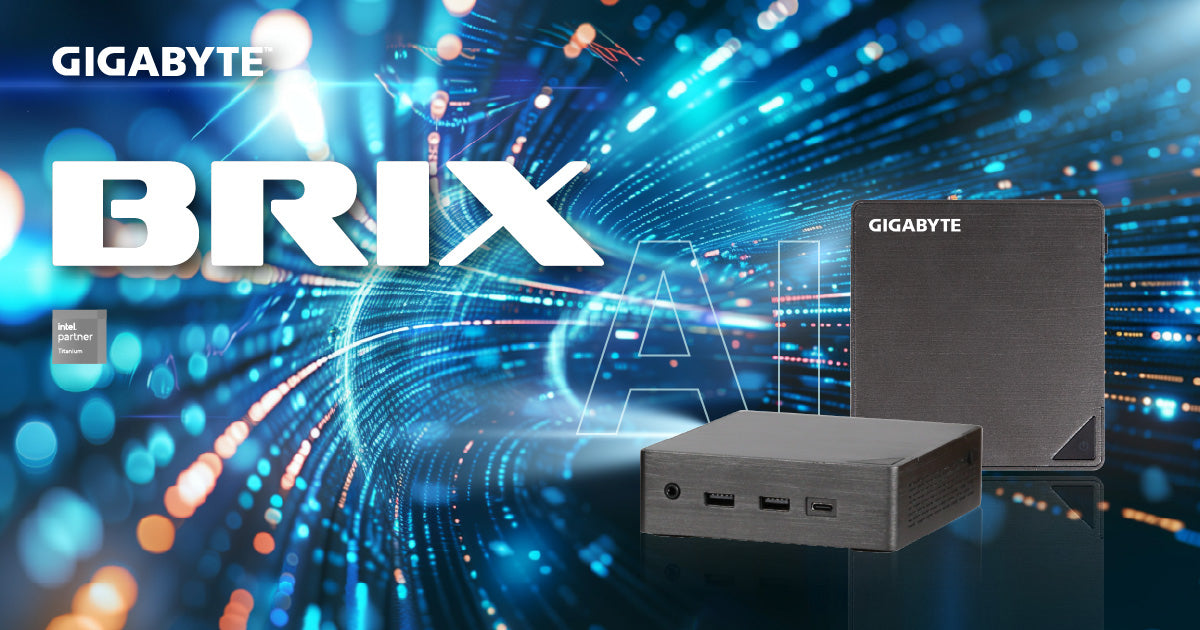 GIGABYTE BRIX Core Ultra 7 255H 2xDDR5 SO-DIMM 2HDMI 2USBC 0,46L Größe PC