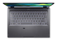 Acer Aspire Spin 14 ASP14-52MTN Intel Core Ultra 7 155U Laptop 35,6 cm (14") Touchscreen WUXGA 32 GB LPDDR5x-SDRAM 1 TB SSD Wi-Fi 6E (802.11ax) Windows 11 Home Deutsch Grau
