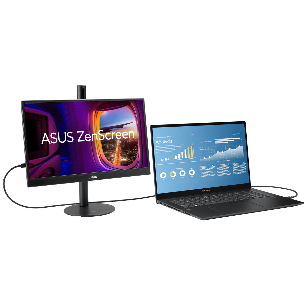 ASUS ZenScreen MB17AHG Computerbildschirm 43,9 cm (17.3") 1920 x 1080 Pixel Full HD LCD Schwarz